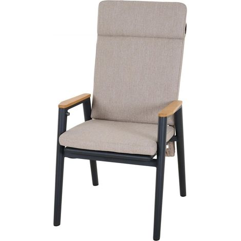 Siena Garden Cortina Dining Move Sessel, natur Alu, Rope, teak T50303 (1/5)