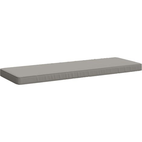 1-Piece Bench Cushion VUGHT 100% Polyester Grey 110 x 40 x 5 cm vidaXL (1/5)