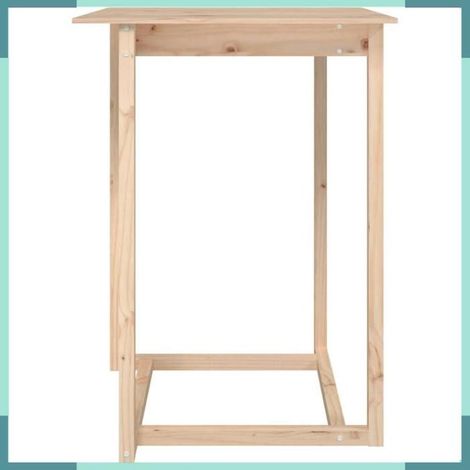 822182 Table de bar 80x80x110 cm Bois massif de pin (1/5)
