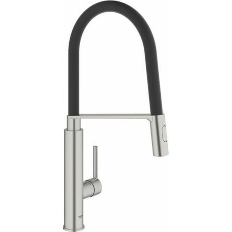 GROHE Feel Mezclador de cocina Caño alto Ducha extraíble Supersteel (1/5)