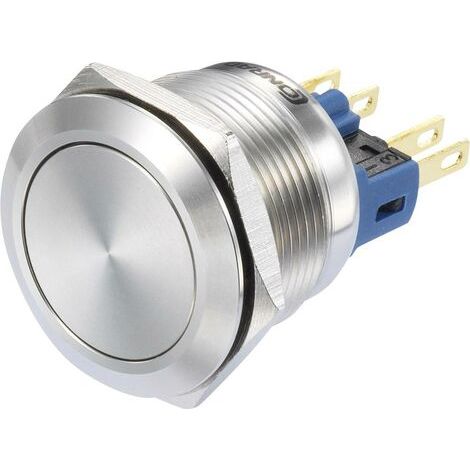 TRU COMPONENTS GQ22-11/S Interrupteur à pression 250 V/AC 3 A 1 x On/(On) à rappel (Ø) 21 mm IP65 1 pc(s) (1/2)