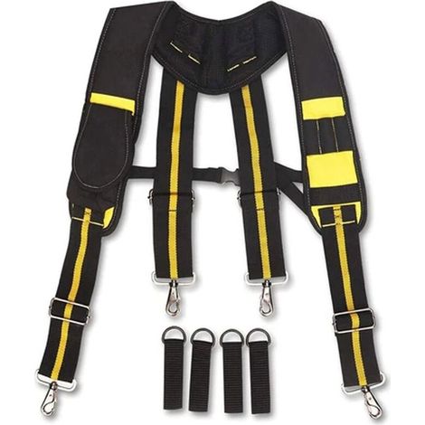 Bretelles réglables Ceintures Porte-outils Porte Outils Ceinture Bretelles Homme Outils Professionnel pour charpentier, électricien, Plombier (1/5)