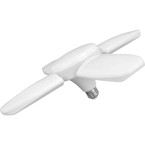 Lampe LED pliante 4+1 lames 80W 6500K E26/E27 pour garage, atelier, entrepôt, éclairage industriel, transformable, AC85-265V (1/5)