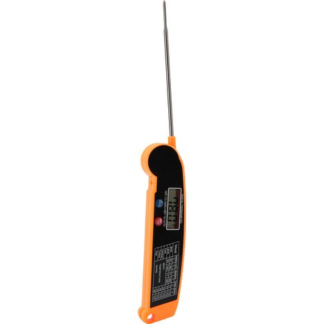 Wasserdichtes digitales Fleischthermometer mit Sofortanzeige für Küche, Grill und Outdoor-Grillzubehör, Orange (1/5)