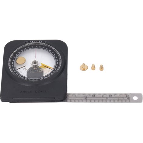 Denash - Goniometro magnetico con misurazione chiara, doppia scala e filo in acciaio inox per falegnami e appassionati. (1/5)
