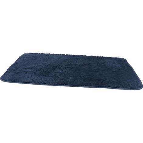 Tapis D'entrée Antidérapant en Peluche Cake Bleu Marine, Doux et Absorbant, Maison Confort des Pieds (1/5)