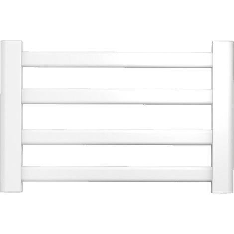 Seche Serviette Electrique, 550x350mm, Température Constante 55°, Chauffage Sèche Serviettes, Chauffage en Fibre de Carbone, Protection Contre Les fuites-WhiteLeft (1/4)