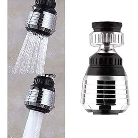 Adaptateur de filtre de robinet économe en eau, aérateur rotatif à 360° (1/4)