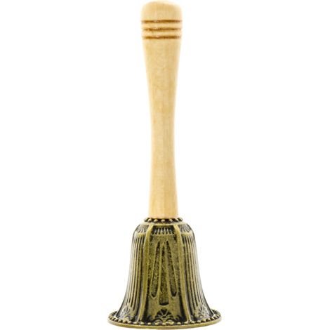Clochette à main pour garçon pour la procession de la Fête-Dieu, vieil or, 13 cm (1/2)