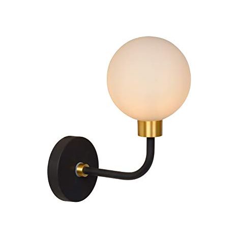 Applique Lucide Berend in vetro G9 33W nero bianco oro (1/4)