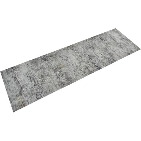 Tapis de cuisine lavable, imitation béton, 60 x 180 cm, velours