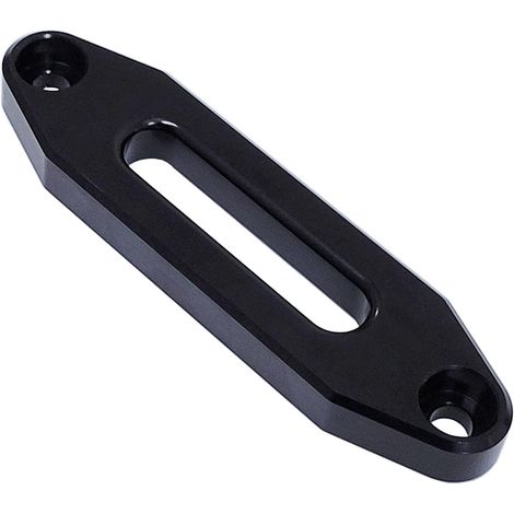 Guía de cable de aluminio para cabrestante ATV/UTV de 2000 a 13 000 lb, brillante (negro) (254 mm)