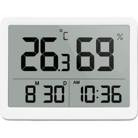 Temperature Humidity Gauge Meter Big LCD Screen Indoor Digital Hygrometer Thermometer