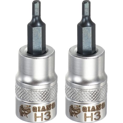 2Pcs Douille Hexagonale À Embout 3/8" Drive H3 Acier S2 (1/5)