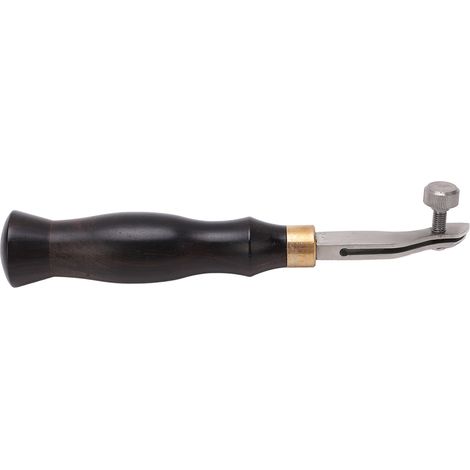 Guide rainure cuir 0,5mm réglable vis ébène manche arc acier inoxydable chauffable pour maroquinerie (1/5)