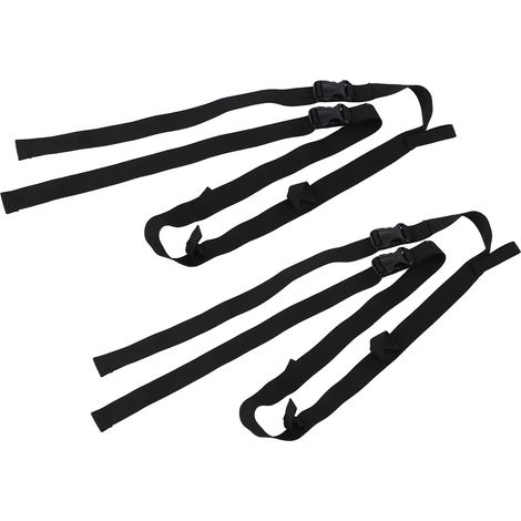 2 supports porte-canne à pêche réglable pour véhicule, fixation économise espace, rangement canne à pêche pour SUV, lot de 2 sangles (1/5)