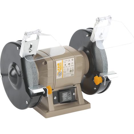 Fartools – Touret à meuler 170W – Diamètre de la meule Ø150mm – Vitesse de rotation 2840 tr/min – Meules A36 et A60 pour affûtage précis (1/5)