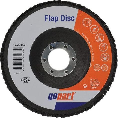 Disque abrasif à lamelles 125mm GOPART 125K80GP (1/3)