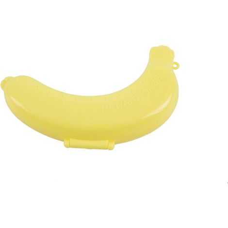 Banana étui boîte repas protecteur récipient support transporteur rangement jaune (1/5)