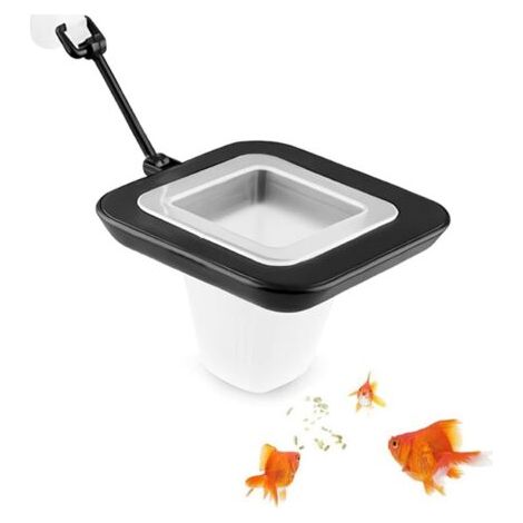 Anneau Flottant Aquarium d'alimentation Bague D'aquarium de Poissons de Fish Food Dispenser Adapté aux Flocons et Autres Aliments Flottants (1/2)