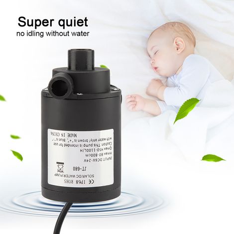 Pompe à eau solaire submersible sans balais pour aquarium, fontaine et bassin (6-24 V CC) (1/5)