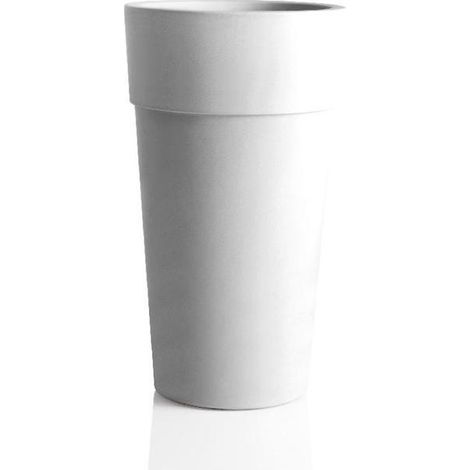 Pot de fleur en plastique - Cono sensation - D 50 x H 87,5 cm - Blanc - Livraison gratuite