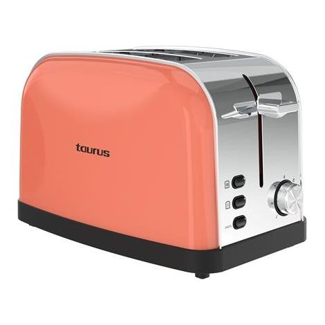 Tostadora Taurus Vintage II Coral 950W 2 Ranuras Extra Anchas