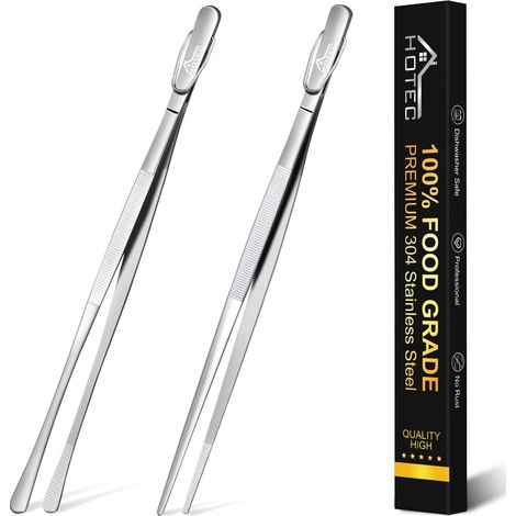 Lot de 2 pinces à épiler en acier inoxydable pour la cuisine (1/5)