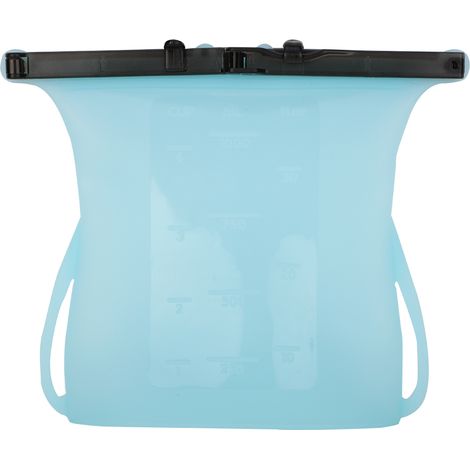 Sacs de conservation alimentaires réutilisables étanches pour congélateur et réfrigérateur, sachets de rangement polyvalents bleus (lot) (1/5)
