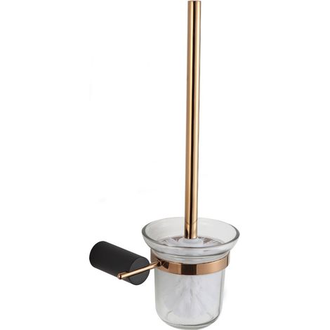 Mexen Aron Toilettenbürste, Schwarz/Rosa Gold - 7088150-67 (1/2)