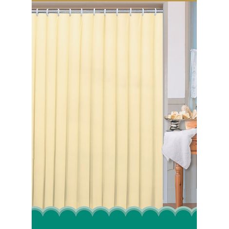 Rideau de douche 120x200cm, PEVA, beige