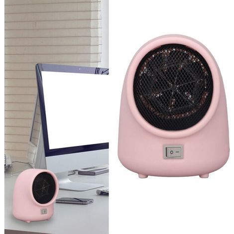 Chauffage Portable Rapide 3S Mini Pour Maison Bureau Dortoir Petit Espace Protection Surchauffe Prise UE 220V Rose Sakura (1/4)