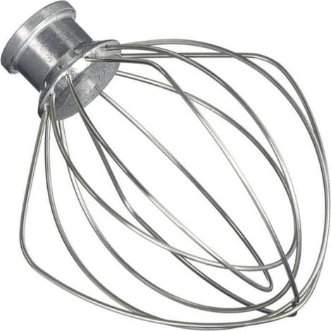Fouet en acier inoxydable argenté pour robot pâtissier, accessoire de mélange robuste