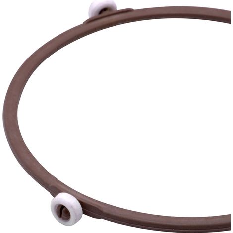 vhbw Support plateau tournant universel de 16 cm pour micro-ondes compatible avec Bosch et de nombreuses autres marques marron / blanc (1/2)