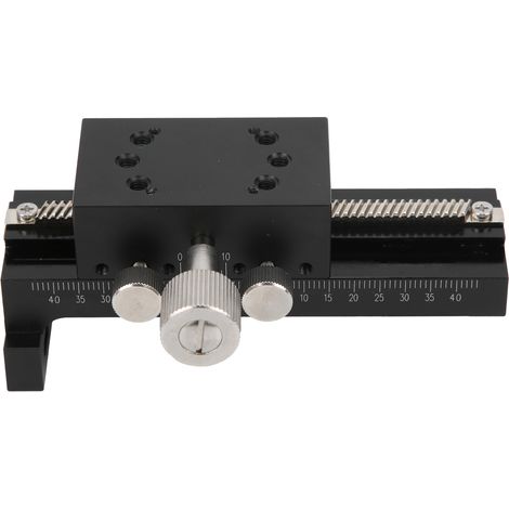Table coulissante en alliage d'aluminium, plateforme linéaire manuelle à bouton type Z pour ZDTLS100, glissière de précision (1/5)