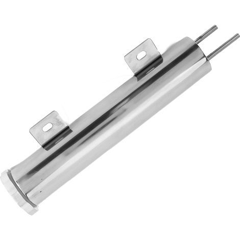 Ausgleichsbehälter für Kühler – 2 x 10 Zoll Edelstahl-Auffangbehälter mit Befestigungssatz
