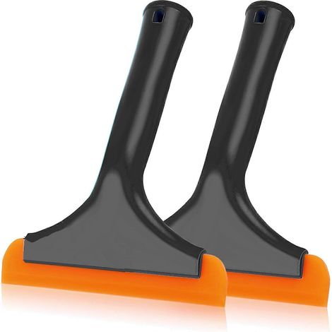 Grattoir universel pour vitres de voiture, grattoir pour portes de douche en verre, grattoir en silicone ultra-doux pour le nettoyage des vitres, petit grattoir pour pare-brise de voiture (lot de 2, n (1/5)