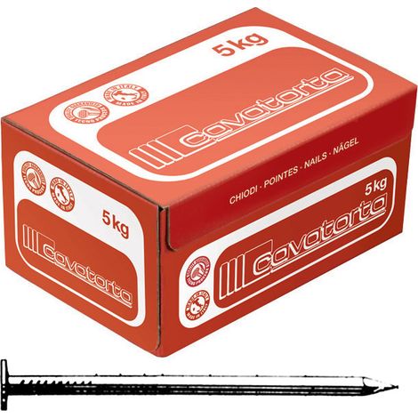 CHIODI TESTA PIANA 18X80  CAVATORTA- 5,0 kg