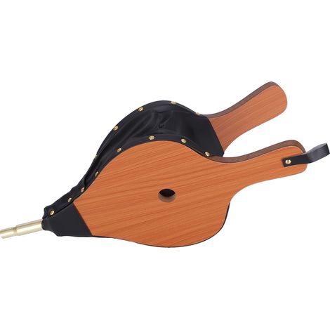 Soufflet à bois en bois pour poêle, cheminée, barbecue et camping – Outil de ventilation en bois pour feu, grand modèle (1/5)