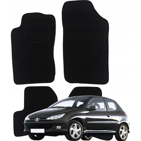 Tapis de sol en velours pour Peugeot 206 (1998-2009). Tapis de sol en velours B (1/5)