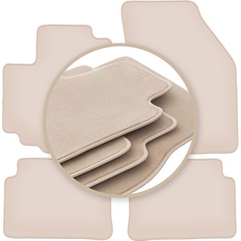 Beige PREMIUM-Matten für: Nissan Pixo Fließheck 2008-2013