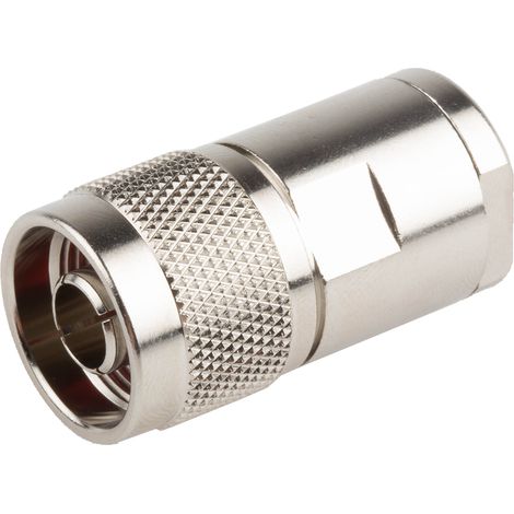 Connecteur coaxial RS PRO Mâle Droit, raccordement A souder 50O Montage sur câble ( Prix pour 1 ) (1/3)