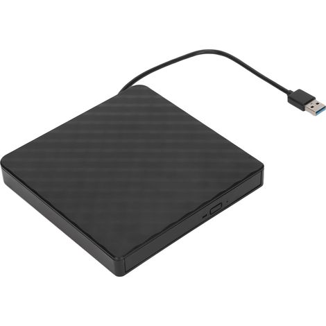Lecteur DVD USB 3.0 ultra-fin externe pour ordinateur portable/PC