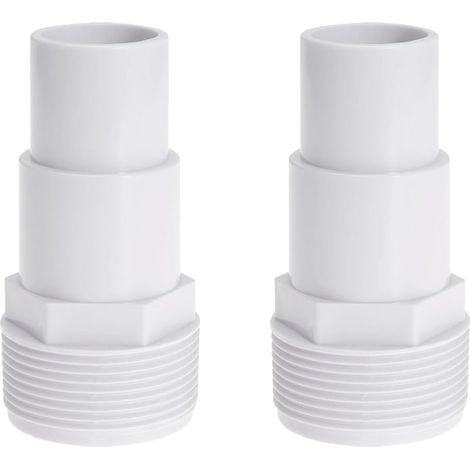 Raccords De Tuyau Pour Piscine - DiamèTre : 32/38 mm Sur 1,25" / 1,5",Blanc,(2 Pièces) (1/5)