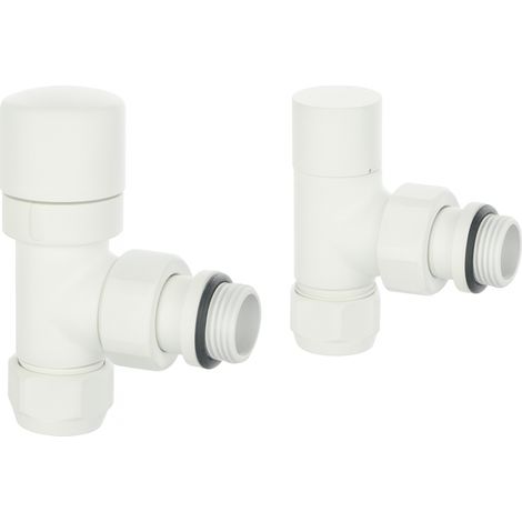 KIT VALVOLA E DETENTORE MANUALE- 1/2 Bianco Opaco- ATON- pezzi 1