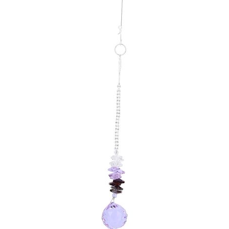 Boule De Cristal Pendante - Prisme En Verre Poli Pour Arc-En-Ciel - Décoration Mariage Fête Jardin - 1 Pièce (1/5)