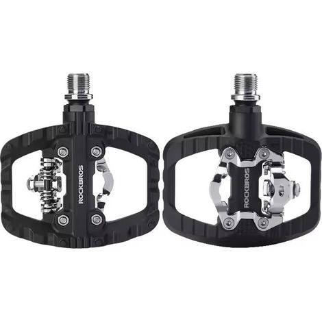 MTB 2-in-1 Klickpedale Plattform/SPD 370010001 Schwarz (1/5)