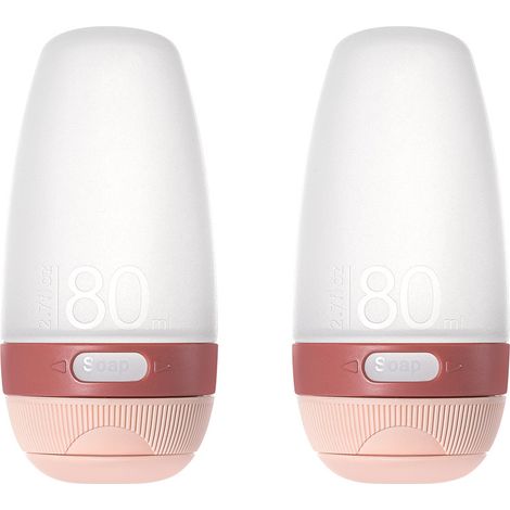 Bouteille De Voyage En Silicone - Étanche - Rechargeable - Pour Produits Cosmétiques Et Toiletries - 3 Pièces (1/5)