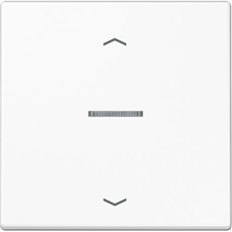 JUNG HOME Pulsador 1 vez, con símbolos de flecha, con guía de luz, Duroplast, serie LS, blanco alpino BT LS 17101 P WW