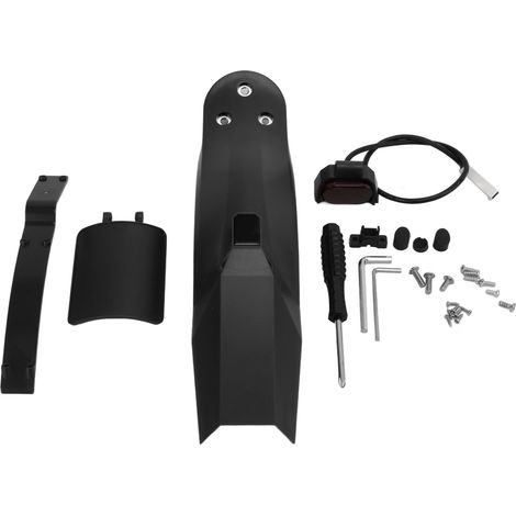 Zoternen Parafango posteriore per scooter, supporto per parafango per pneumatici con supporto per fanale posteriore e porta targa, accessorio di ricambio per scooter (nero) (1/5)